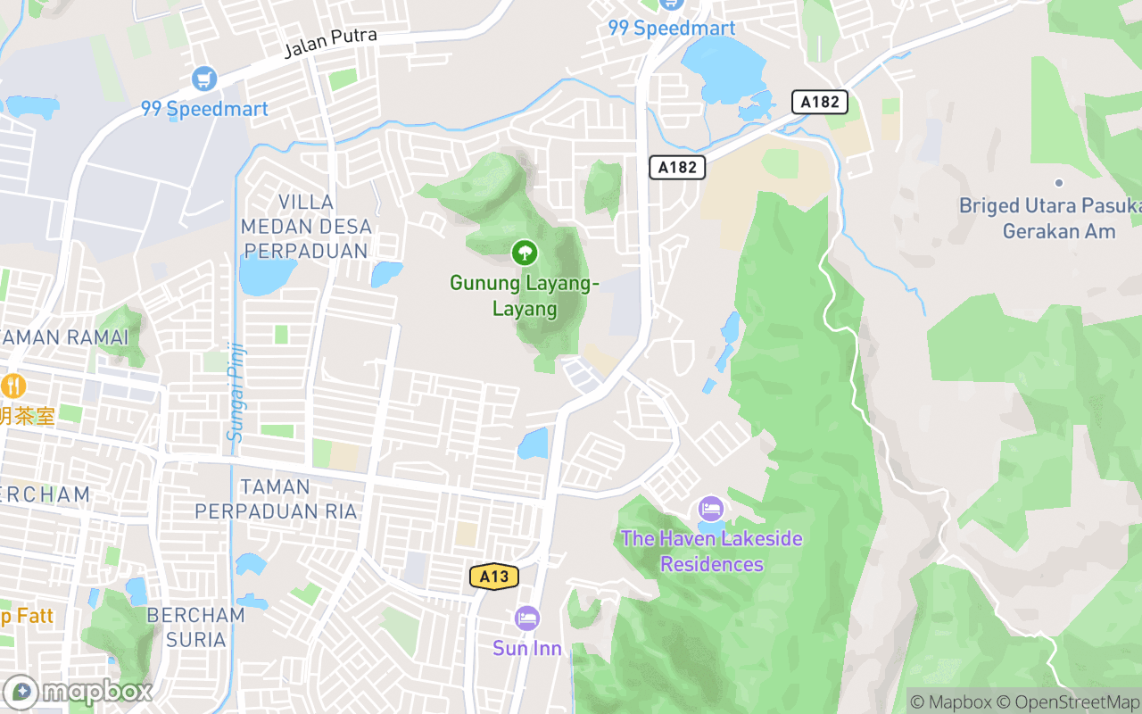 Map showing the location of Dong Hua Cave Temple