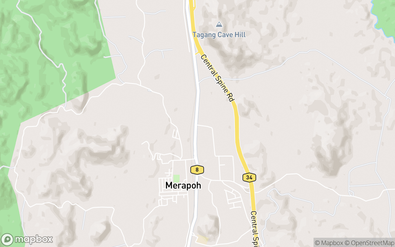 Map showing the location of Gua Sisik Naga