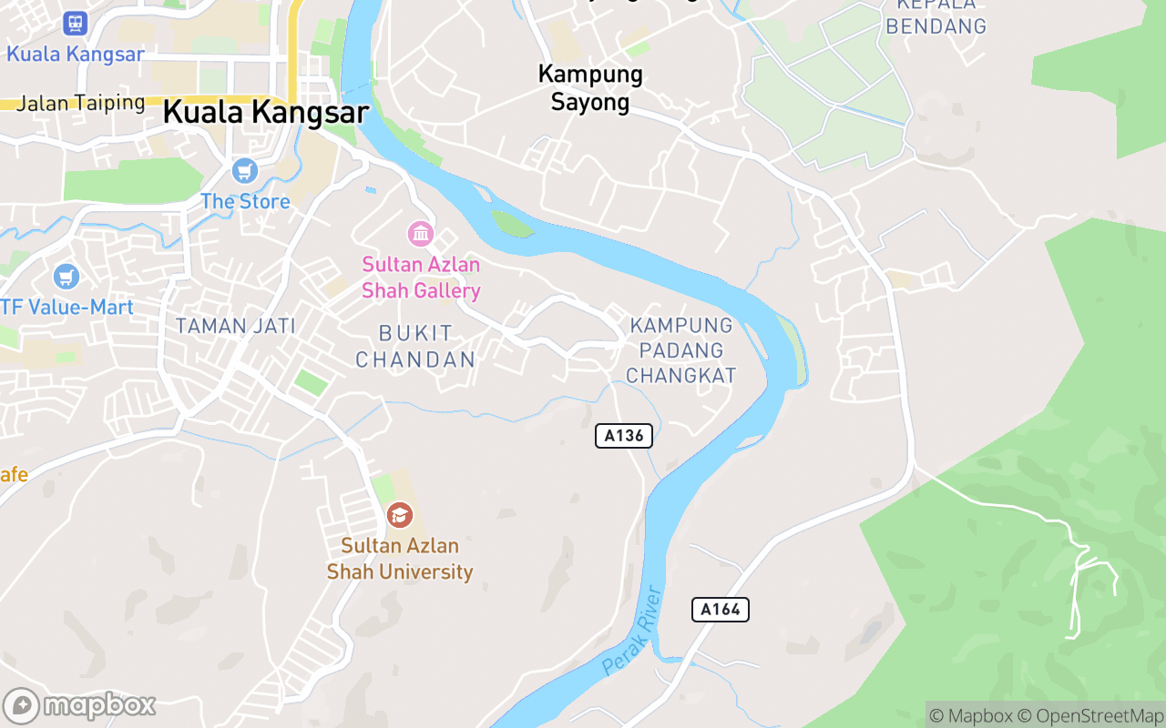 Map showing the location of Istana Kenangan