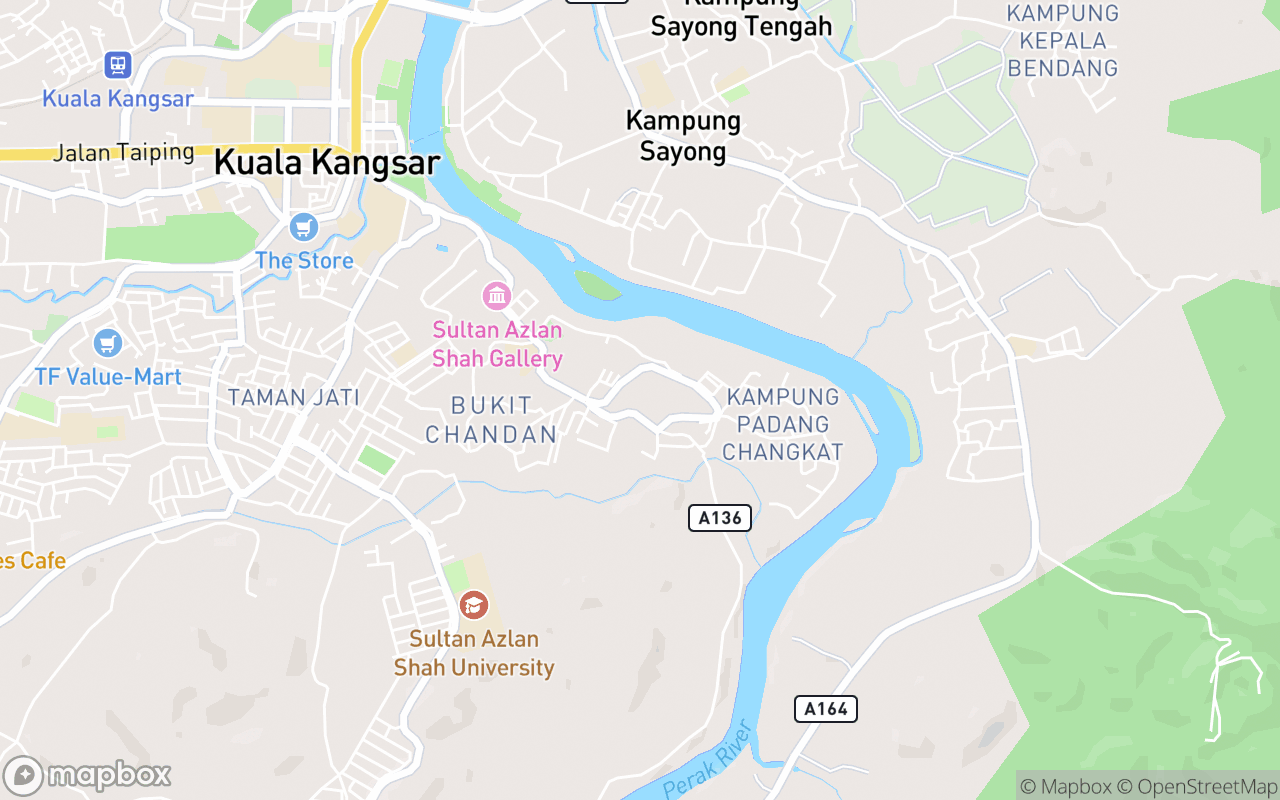 Map showing the location of Istana Iskandariah