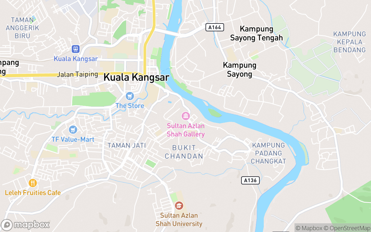 Map showing the location of Galeri Sultan Azlan Shah