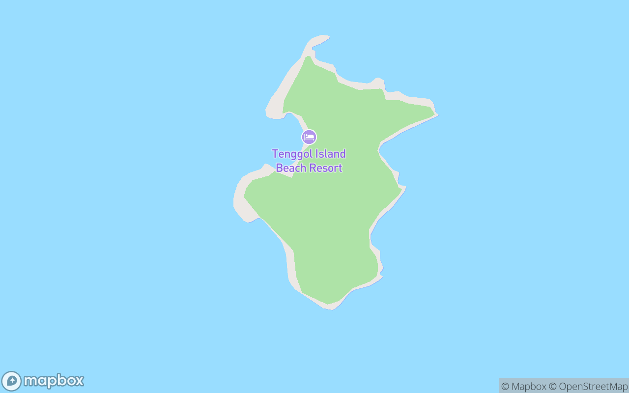Map showing the location of Pulau Tenggol