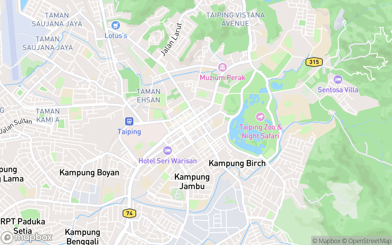 Map showing the location of Kedai Makanan Tai Chien