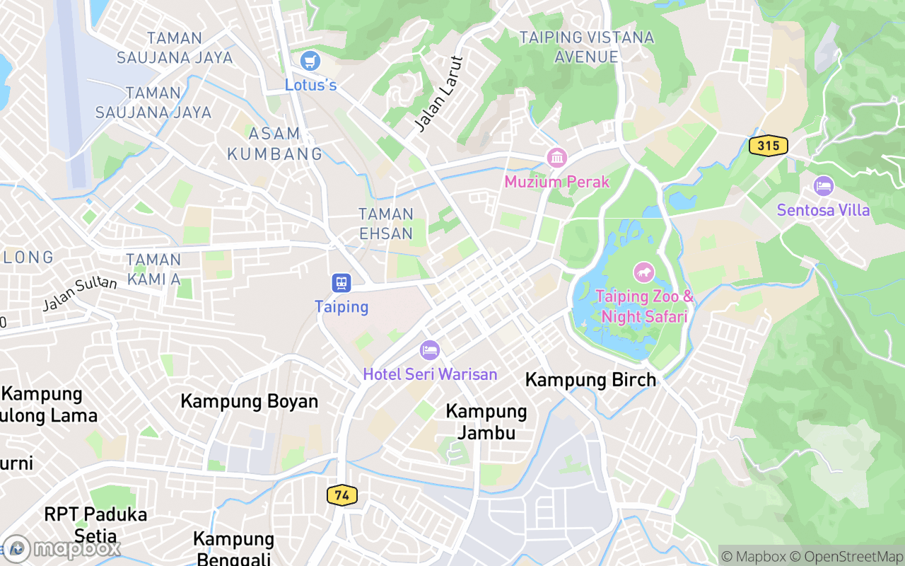 Map showing the location of Ansari Famous Cendol