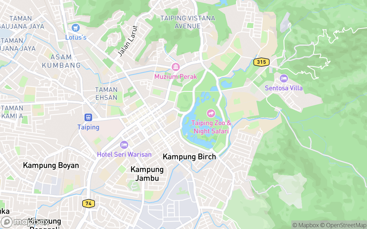 Map showing the location of Station FMS Taiping Selera Taiping