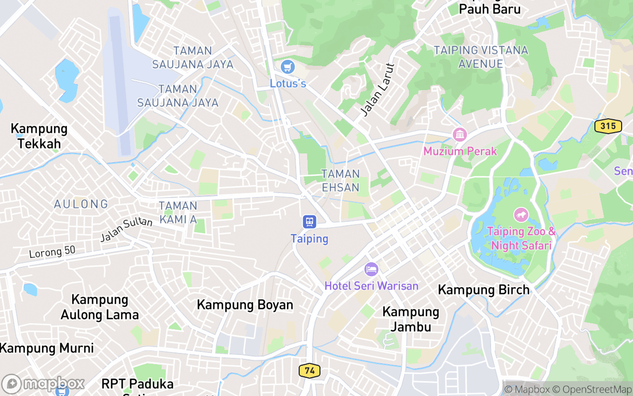 Map showing the location of Antong Coffee Mill