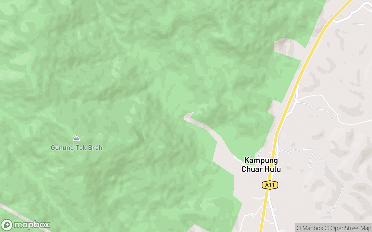 Map showing the location of Lata Perahu Water Park