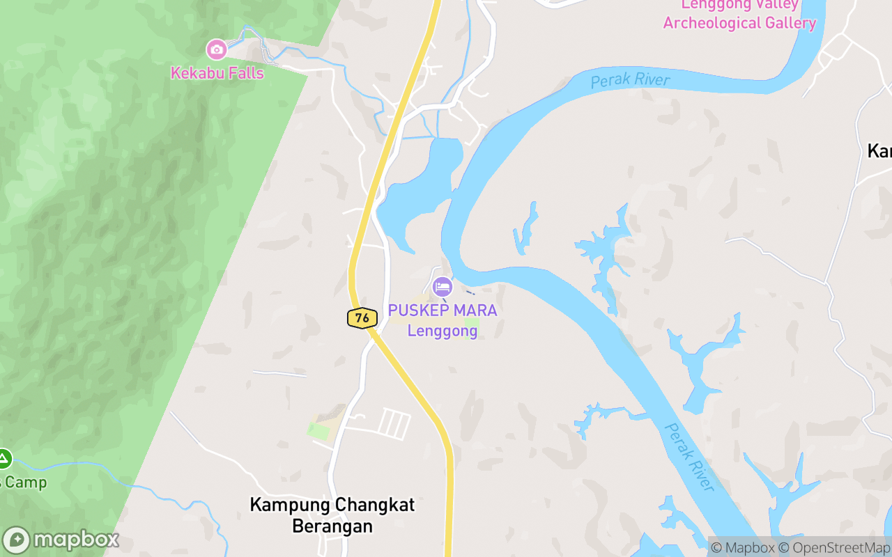 Map showing the location of Puskep Mara Lenggong