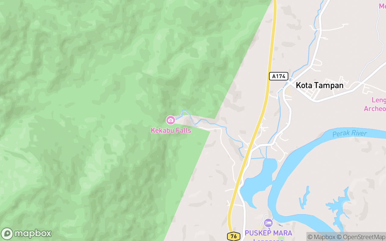 Map showing the location of Lata Kekabu