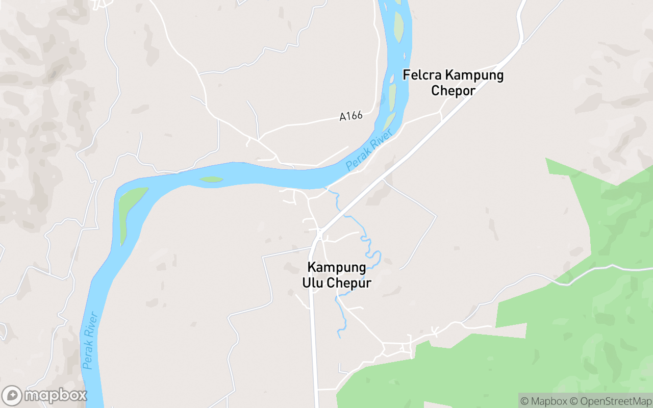 Map showing the location of Telaga Biru Kampung Chepor