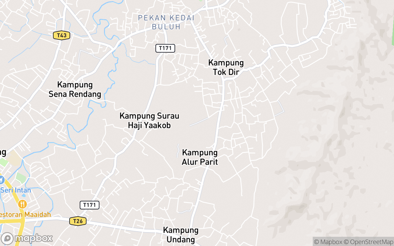 Map showing the location of Mini Zoo Kampung Tok Dir