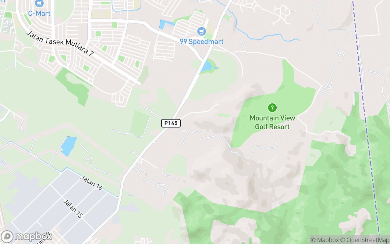 Map showing the location of Mountain View Golf Resort