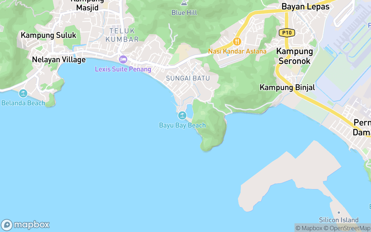 Map showing the location of Pak Tam Mee Udang
