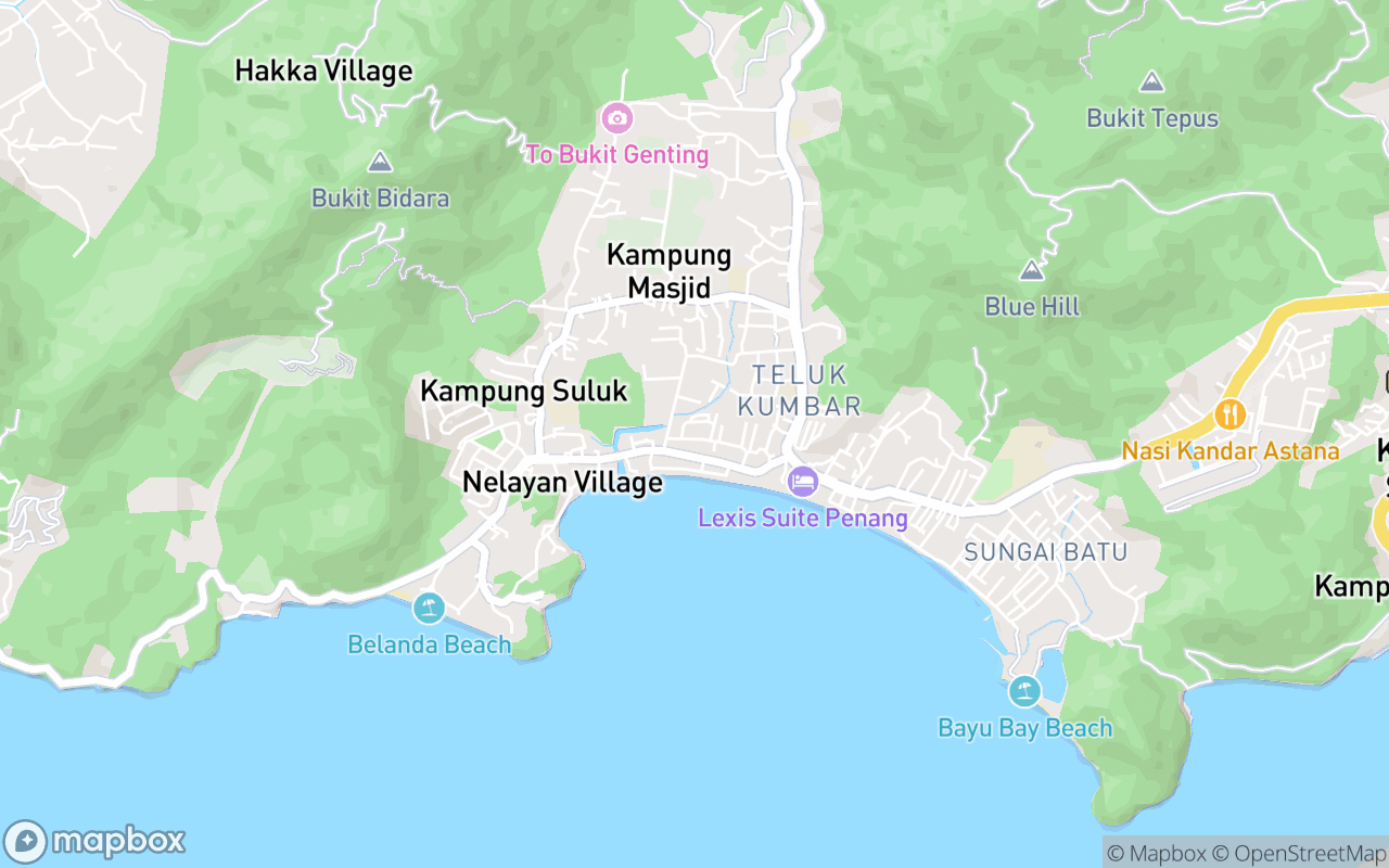 Map showing the location of Ayu Mee Udang