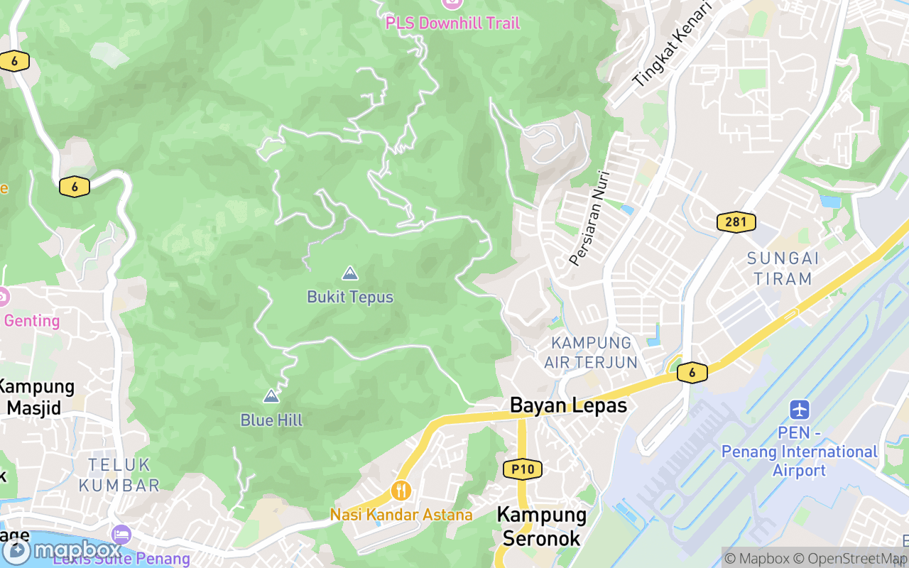 Map showing the location of Papan Hill Nature Camp 