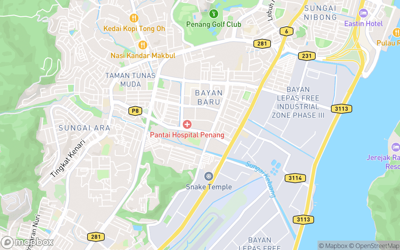 Map showing the location of Orked Food Fest
