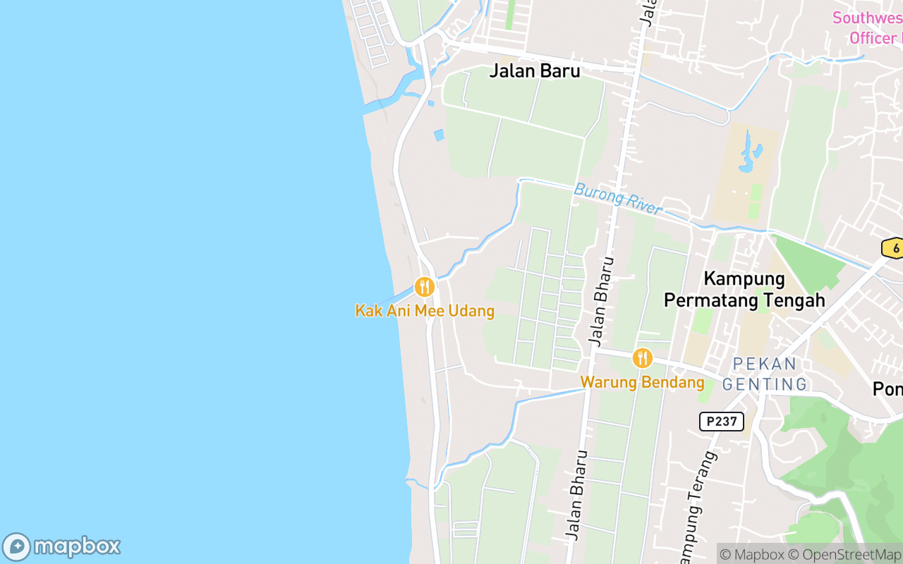 Map showing the location of Countryside Stable Penang