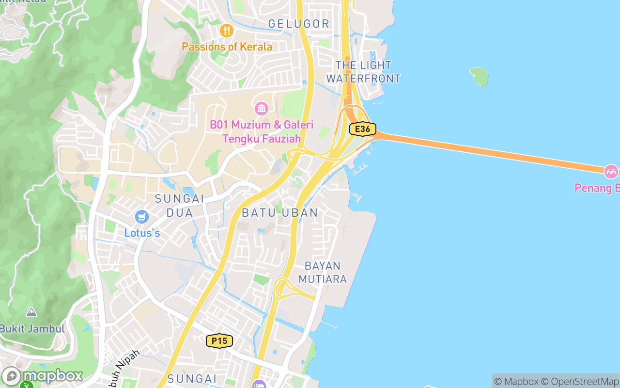 Map showing the location of Nurul Ikan Bakar
