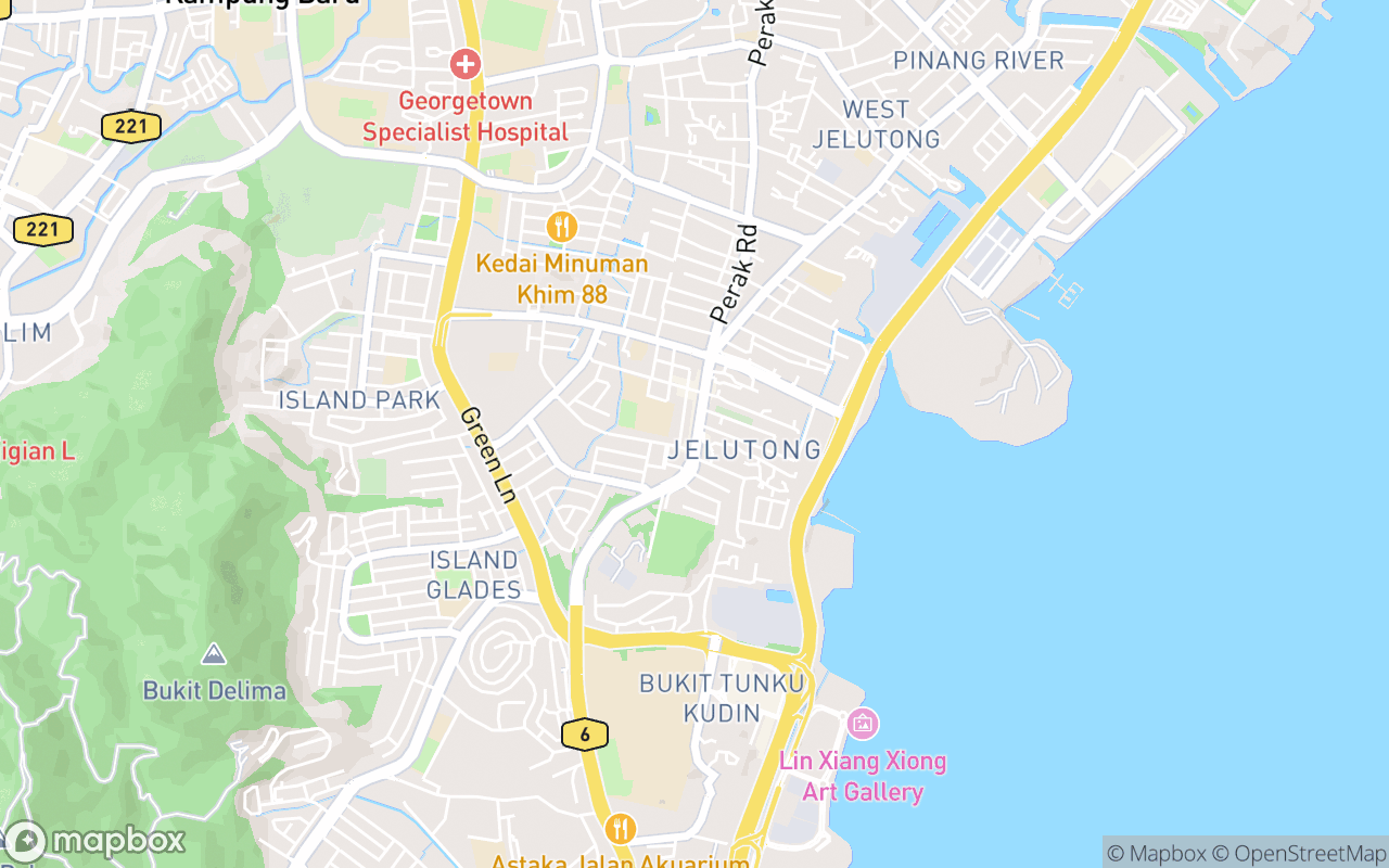 Map showing the location of Restoran Deen