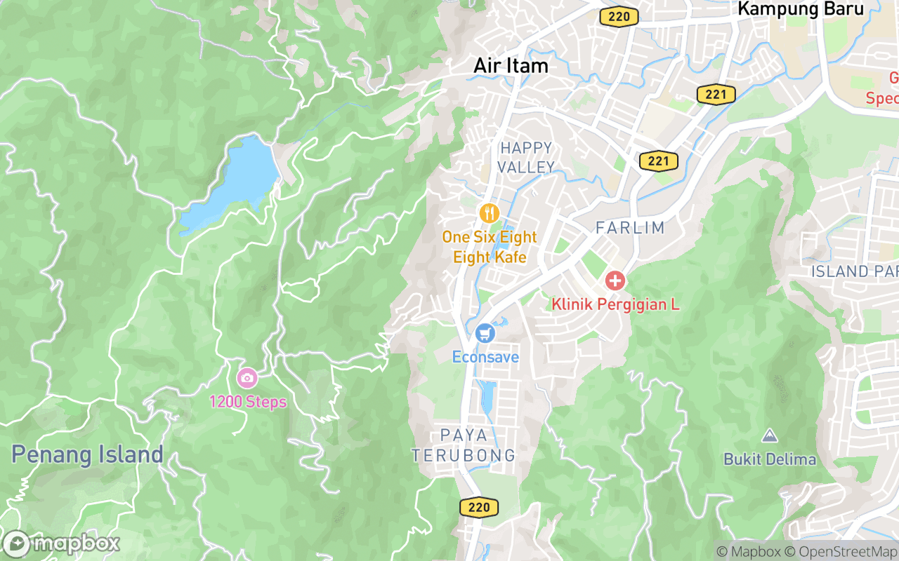 Map showing the location of Leong Hee Seafood