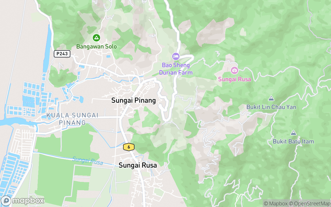 Map showing the location of 2 Acres Cafe