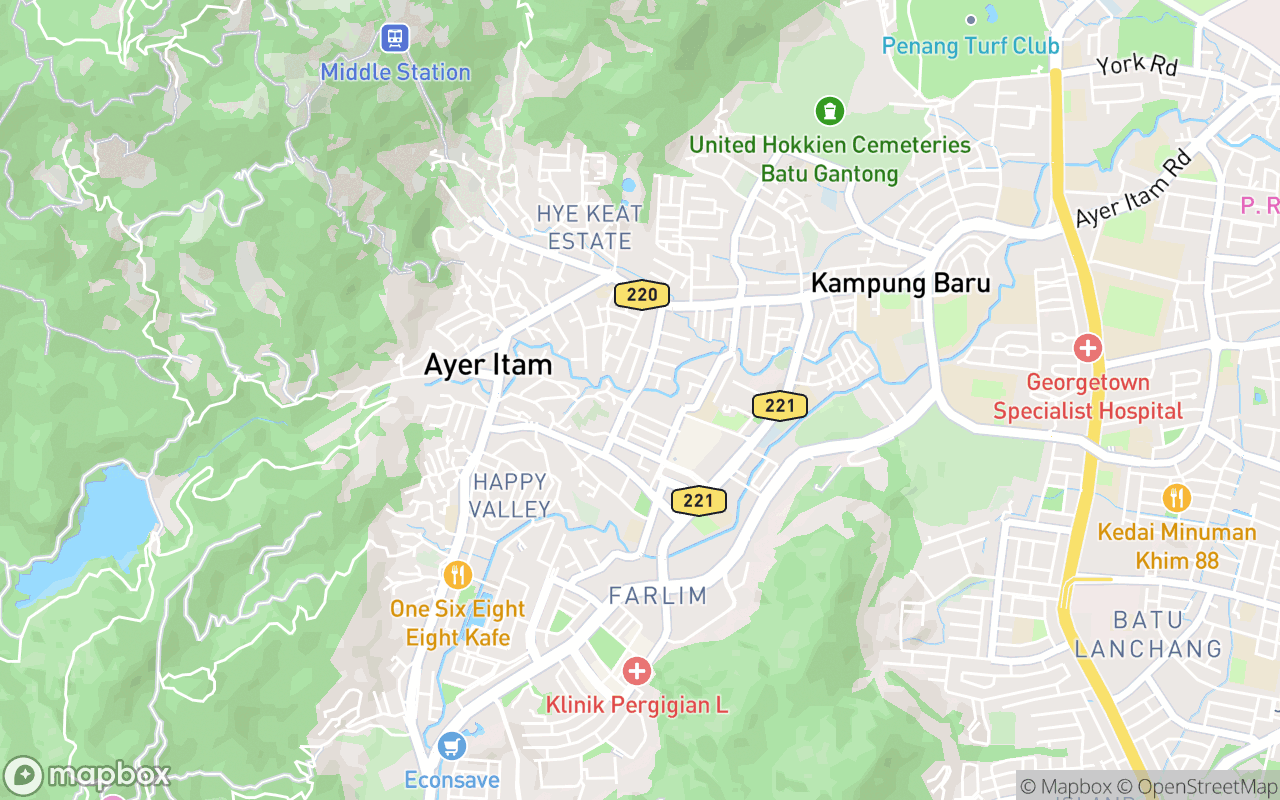 Map showing the location of Nasi Kandar Kampung Melayu