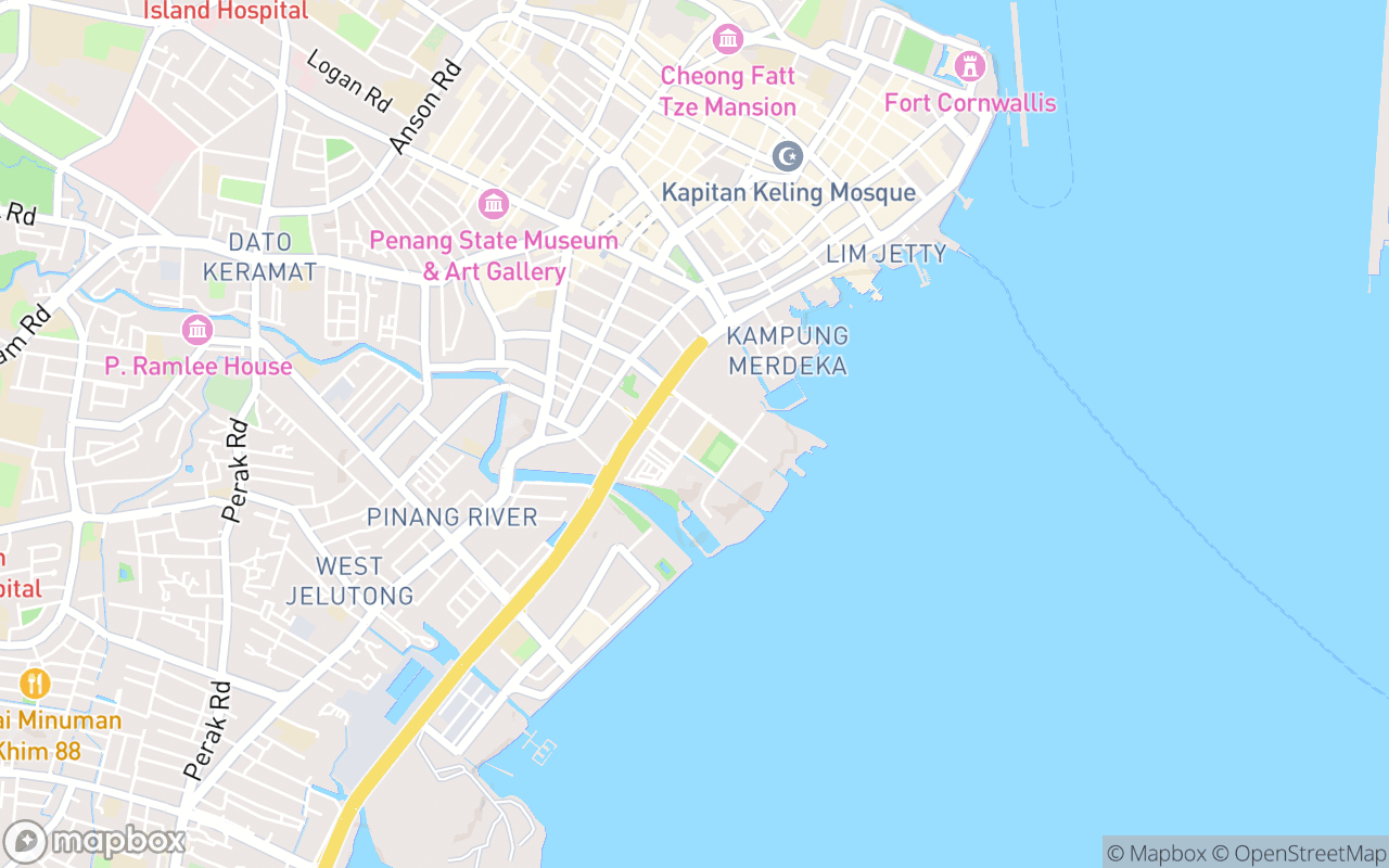 Map showing the location of Macallum Street Night Market