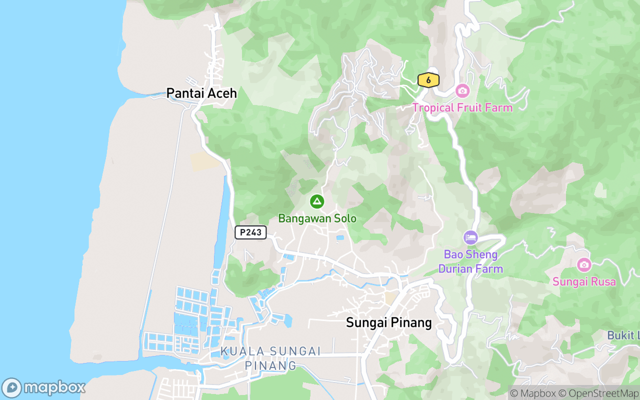 Map showing the location of Bangawan Solo Campsite