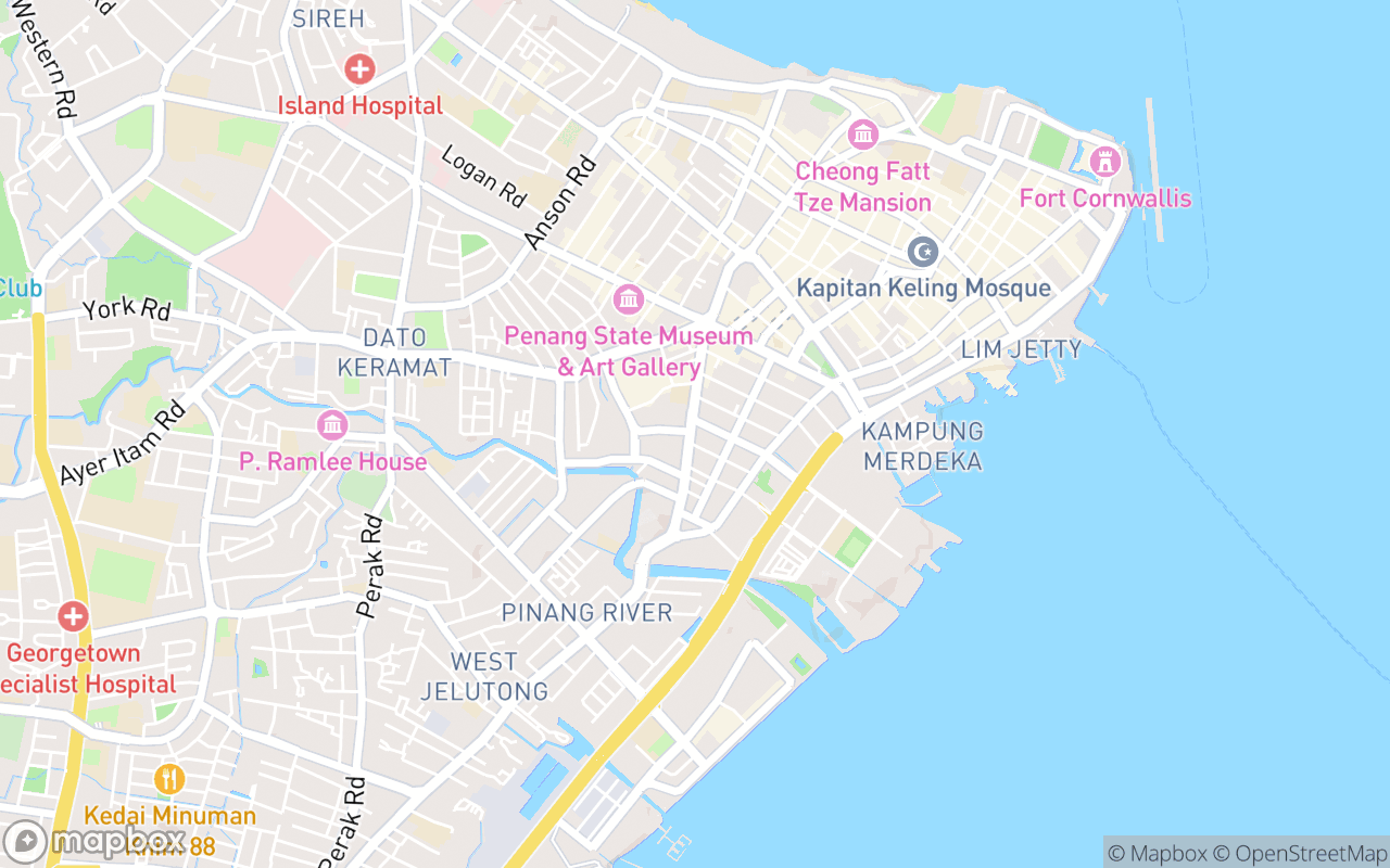 Map showing the location of Deens Maju Nasi Kandar