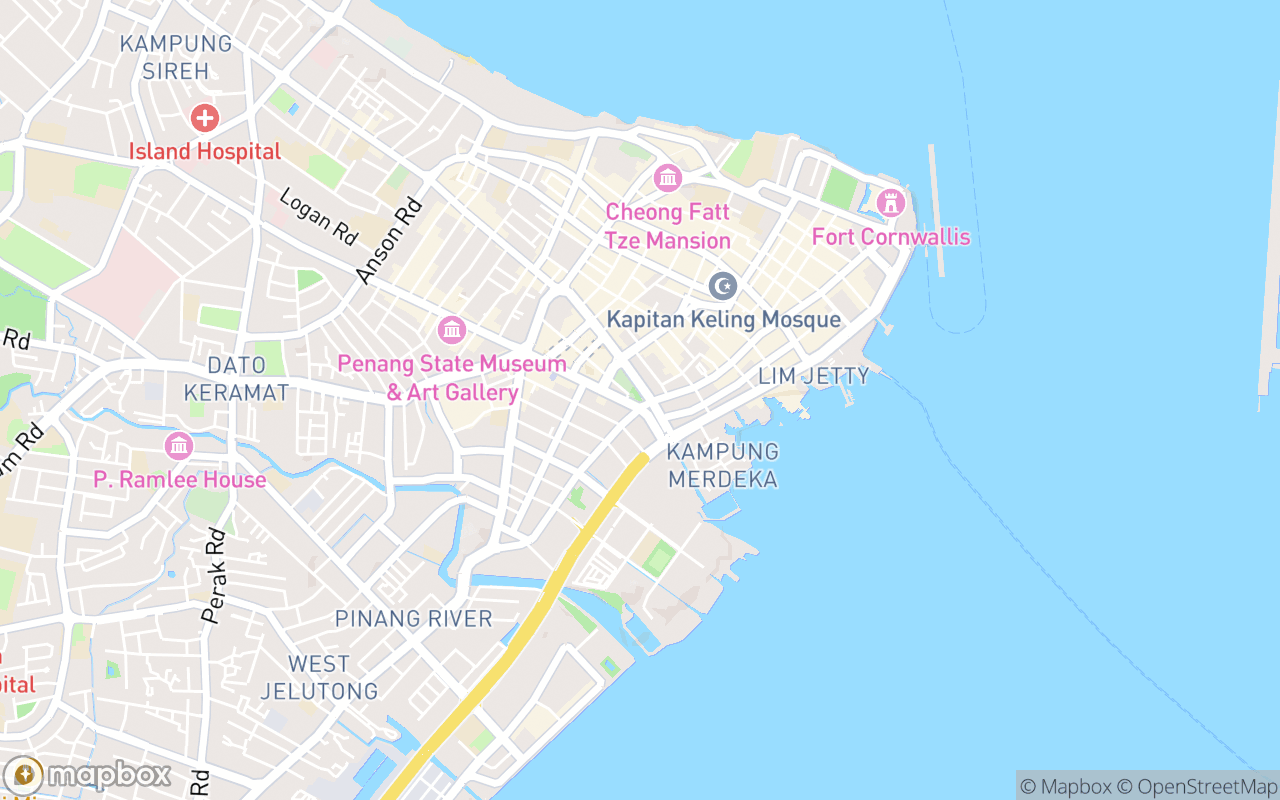Map showing the location of Sia Boey Park Urban Archeological Park