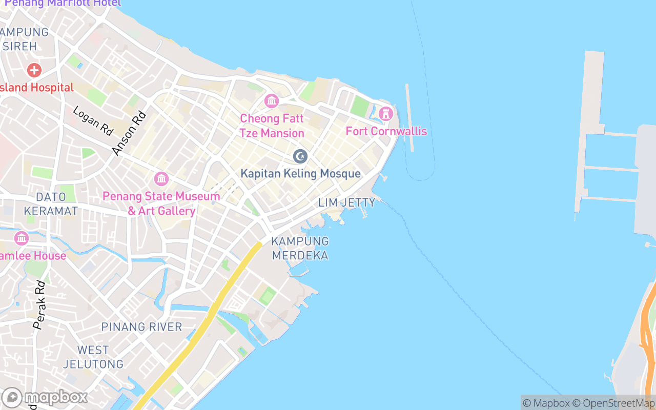 Map showing the location of Ka Bee Cafe