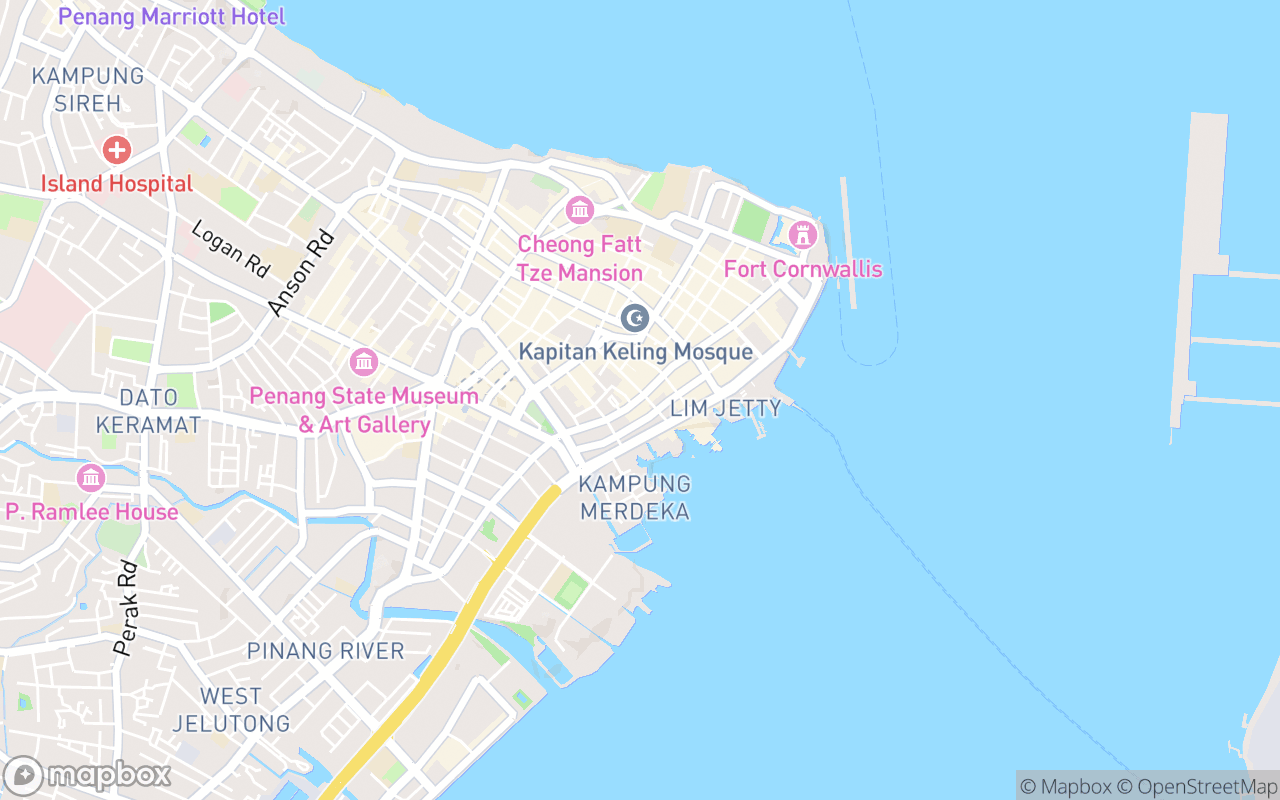 Map showing the location of The Maker Cafe