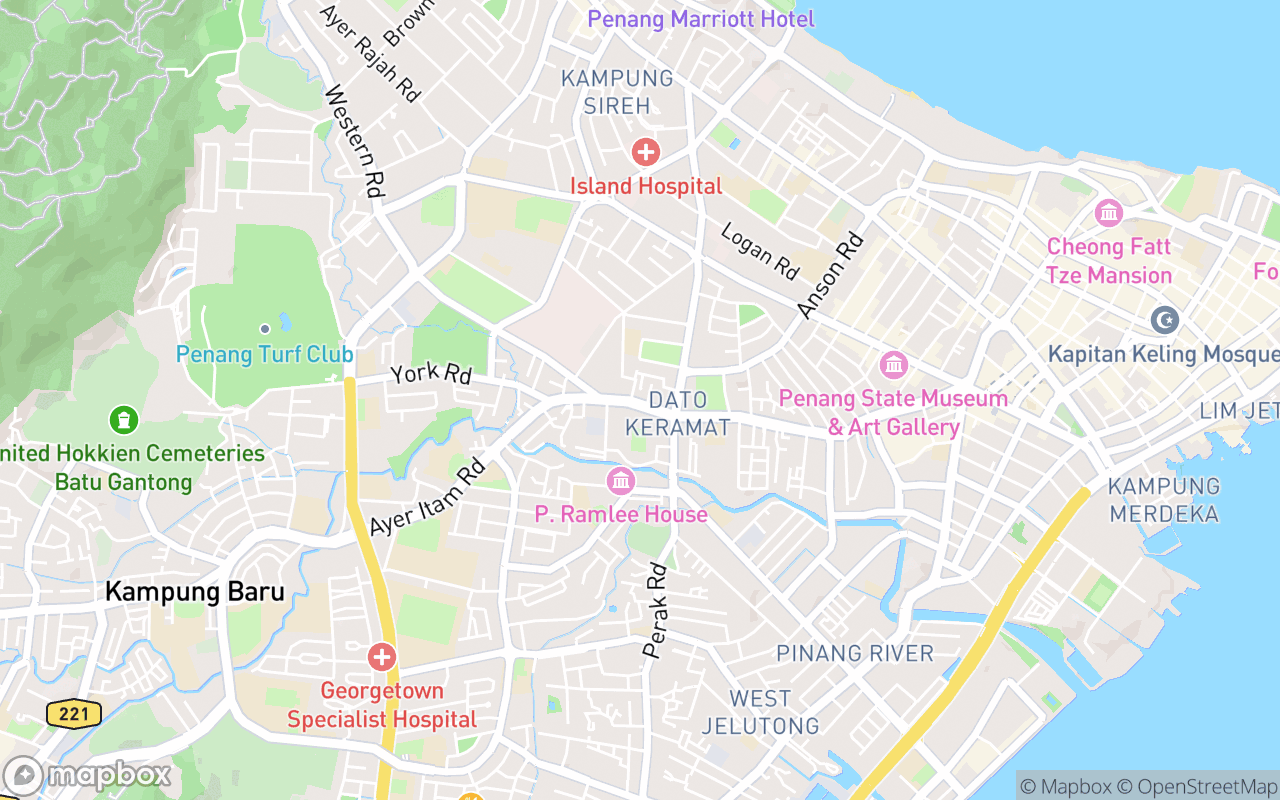 Map showing the location of A Ghaffoor Martabak Original