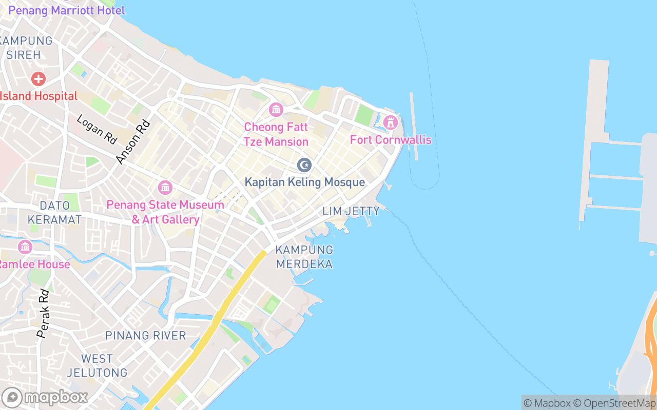 Map showing the location of I Want Bao Street Art