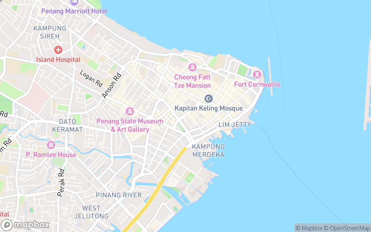 Map showing the location of The Sugar Tang - Georgetown