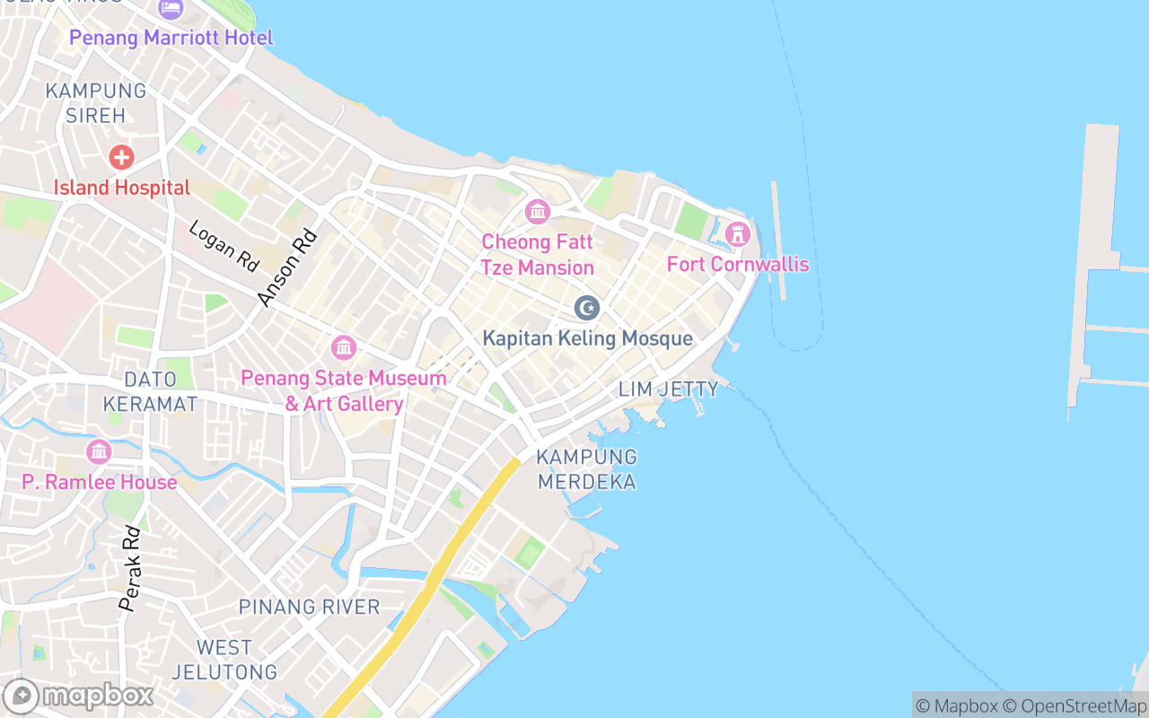 Map showing the location of Potters Place Cafe