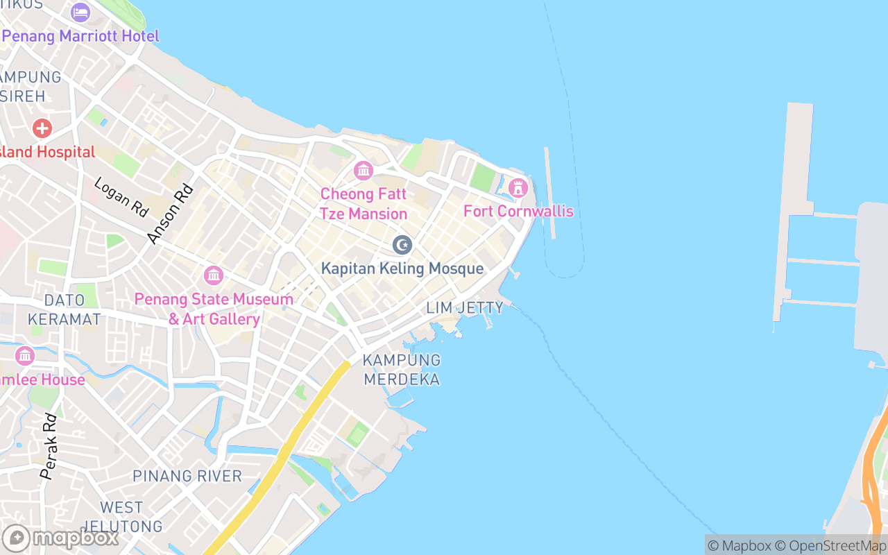 Map showing the location of Bomba Street Art