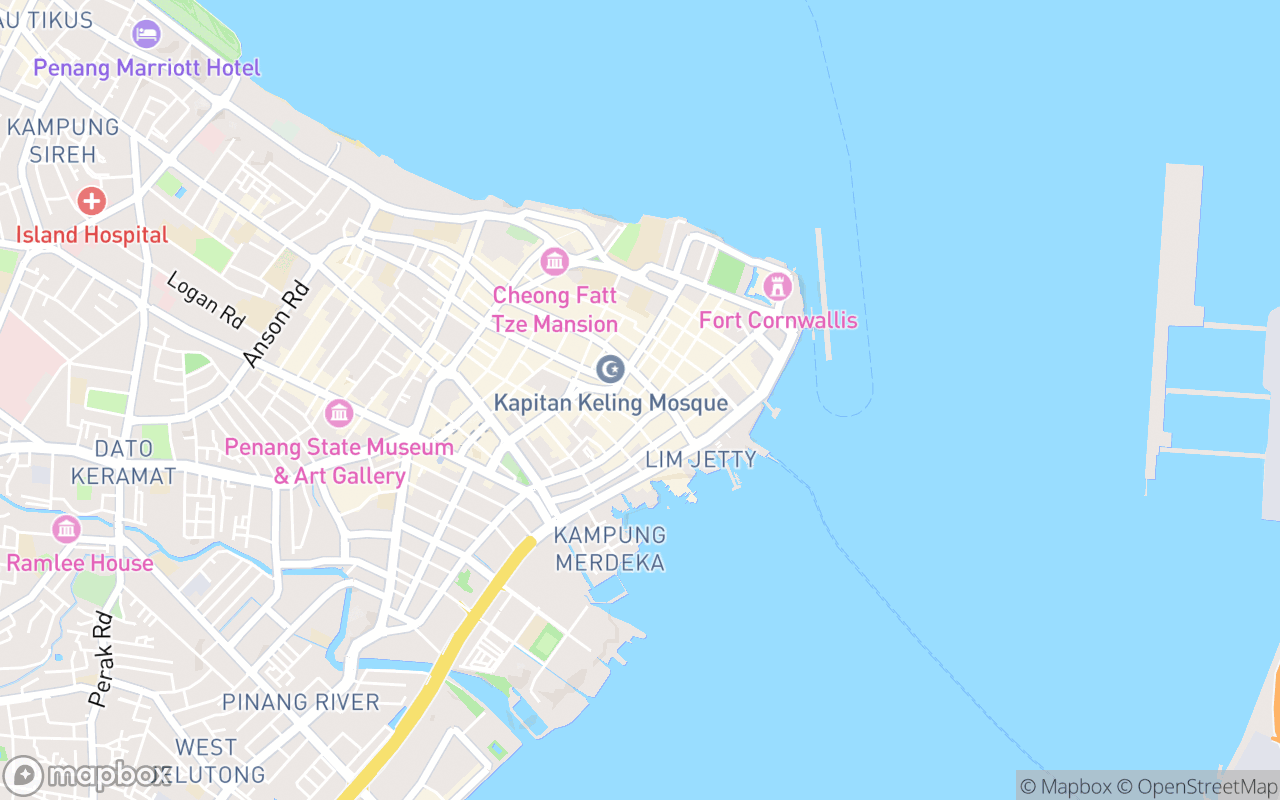 Map showing the location of Ah Quee Sculpture