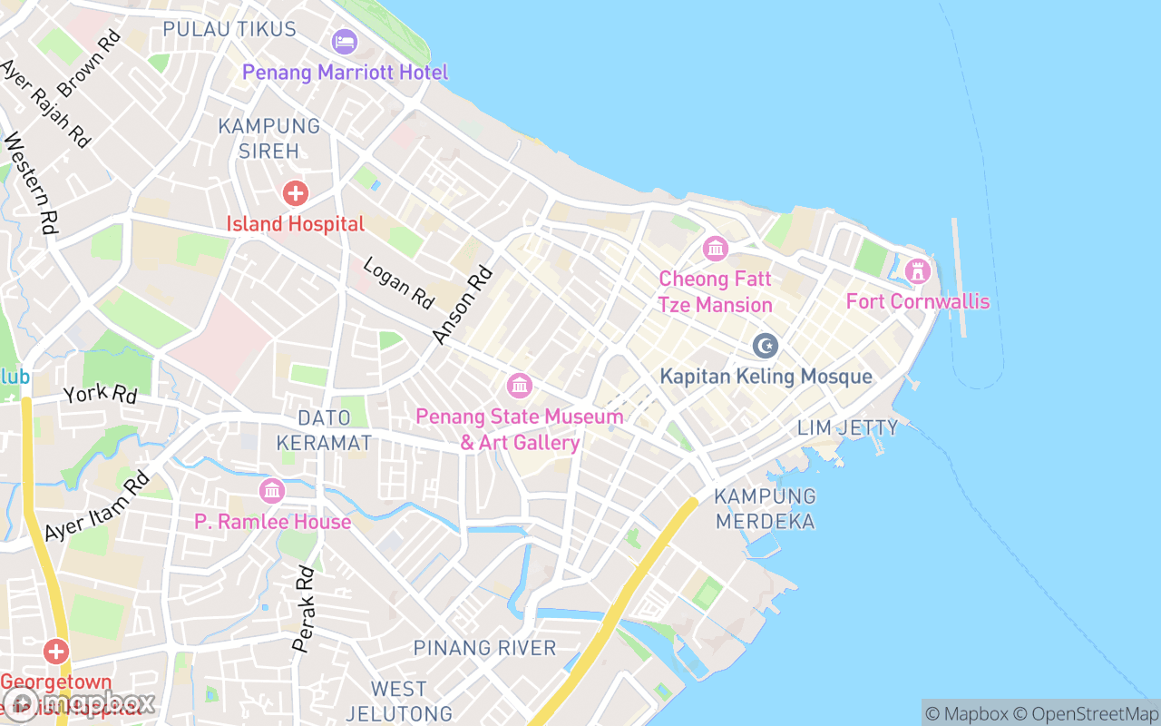 Map showing the location of Richard Rivalee Nyonya Cuisine Restaurant