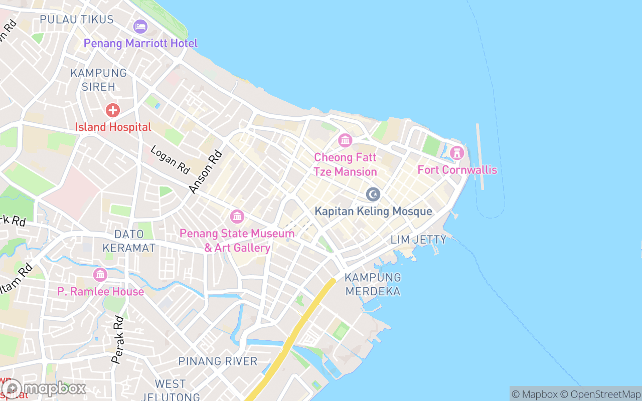 Map showing the location of Kimberley Street Food Night Market