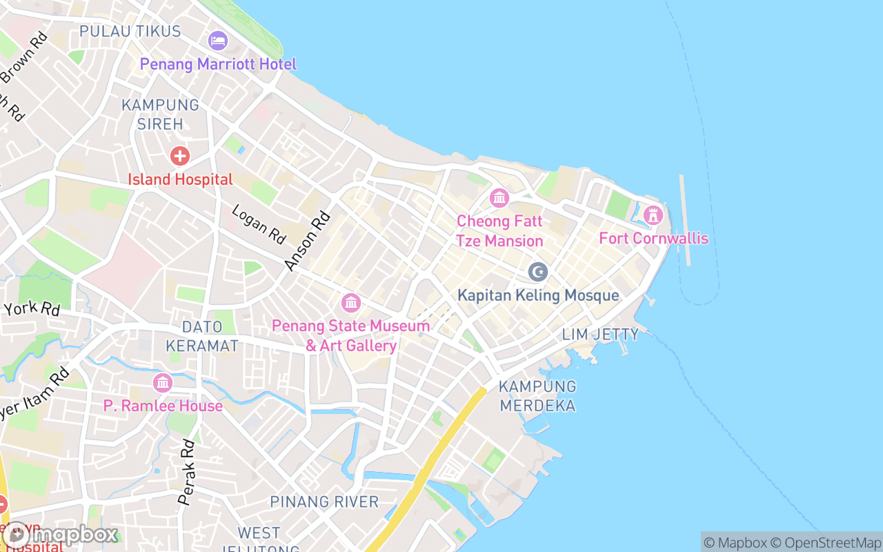 Map showing the location of Amy Oyster Omelette