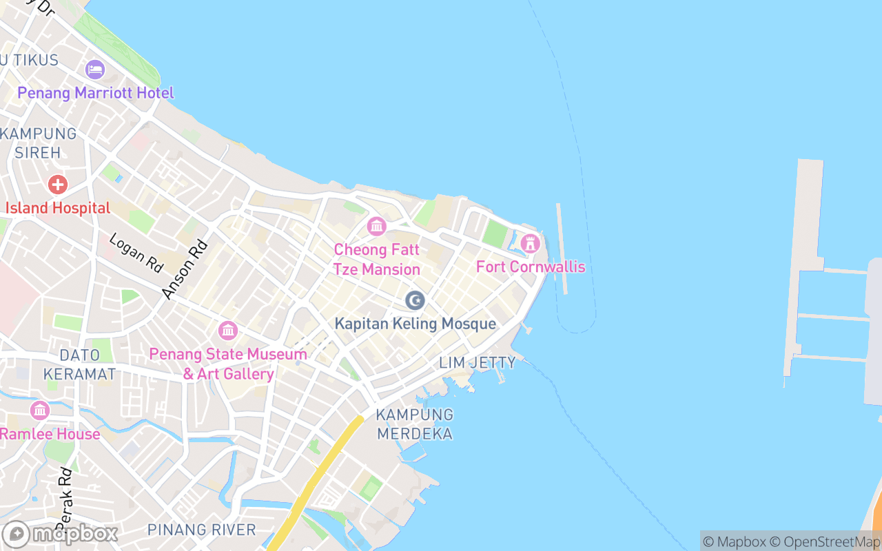 Map showing the location of Goddess Of Mercy Temple