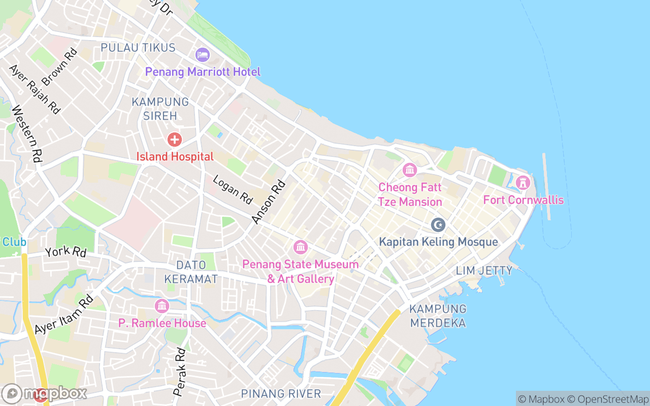 Map showing the location of Green House Prawn Mee  Loh Mee