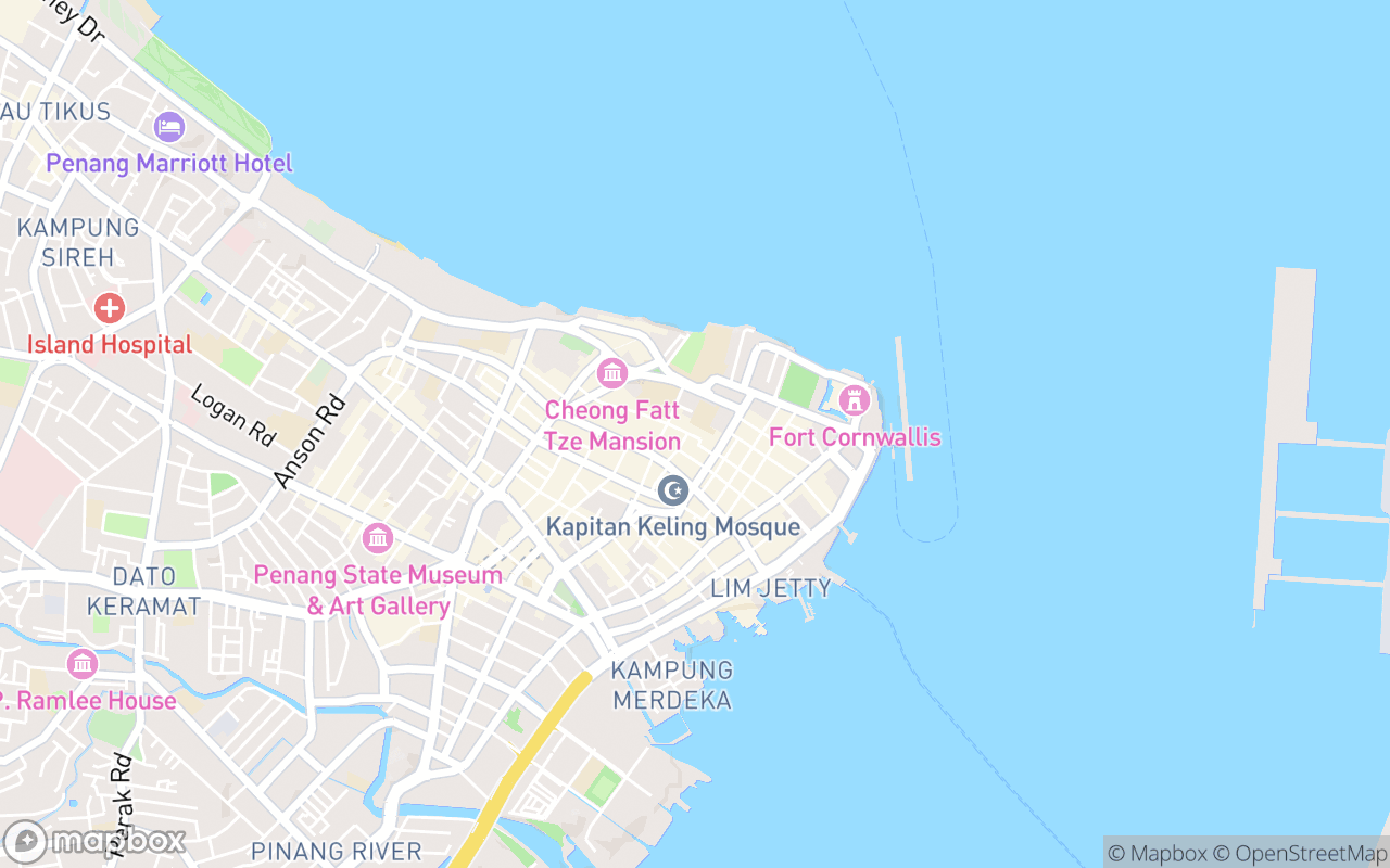 Map showing the location of Kebaya Dining Room