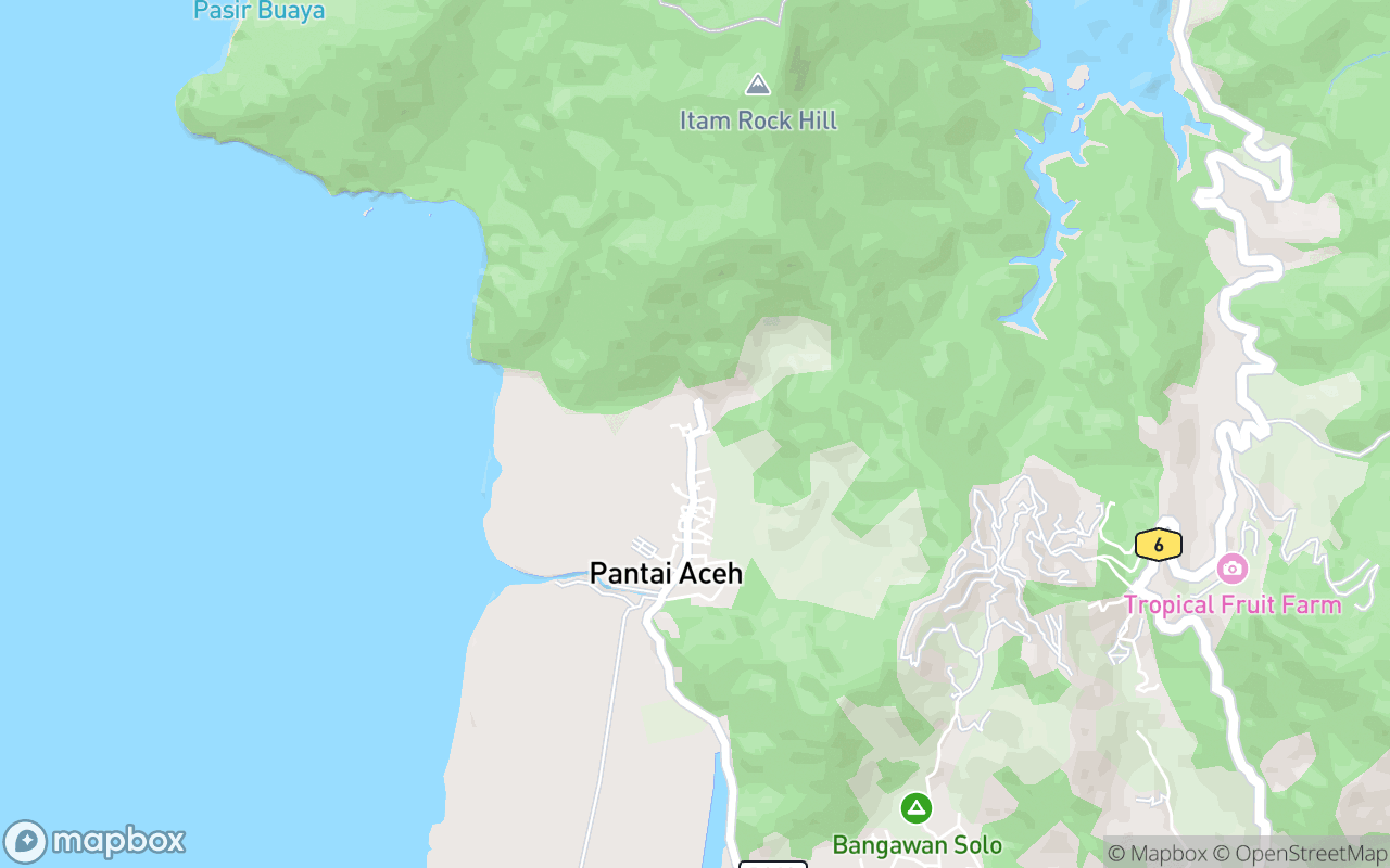 Map showing the location of The Lake Cafe @ The Farm