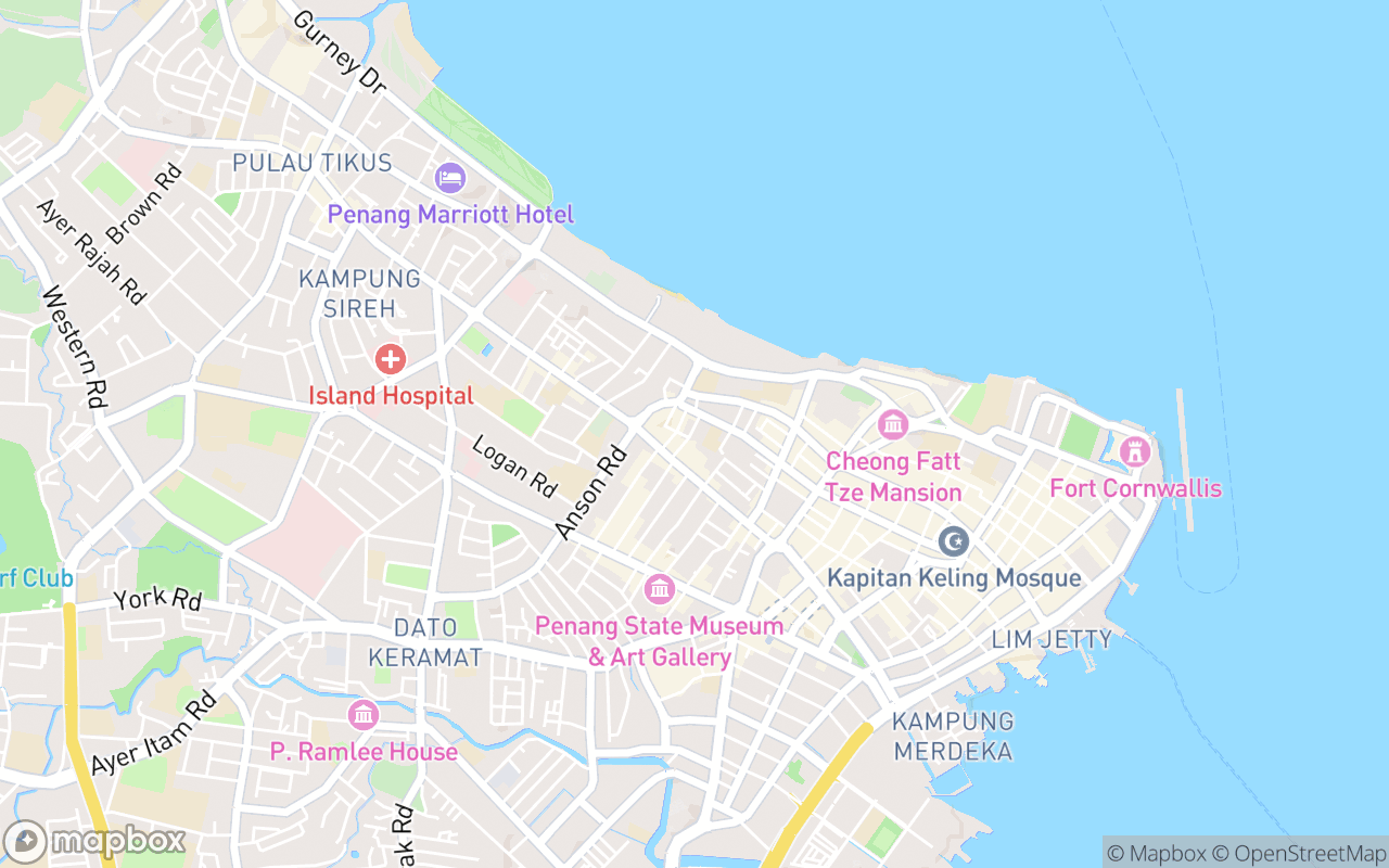 Map showing the location of New World Park Food City