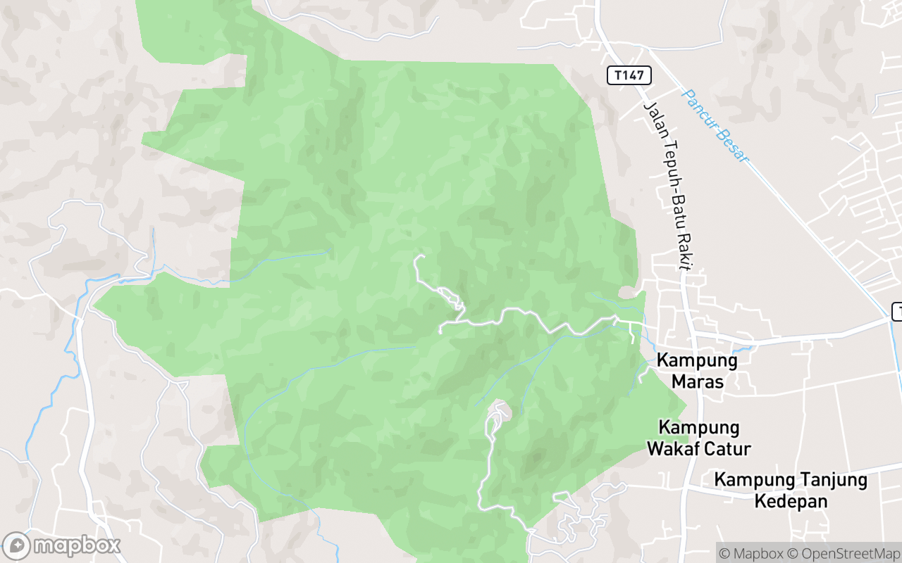Map showing the location of Puncak Bukit Maras