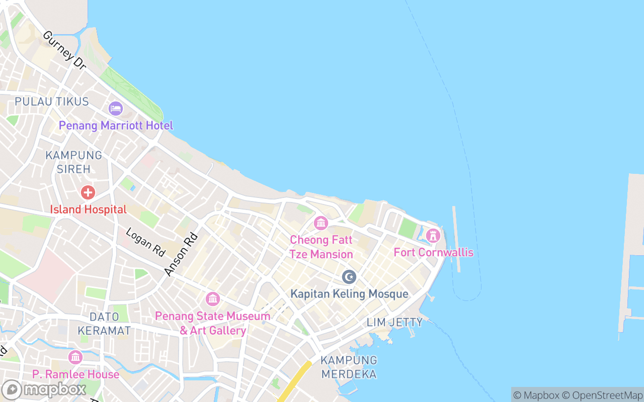 Map showing the location of Farquhar's Bar at Eastern at Oriental Hotel