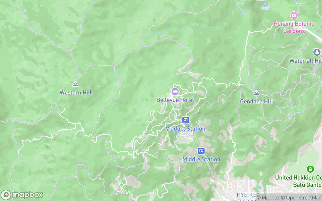 Map showing the location of Langur Way Canopy Walk