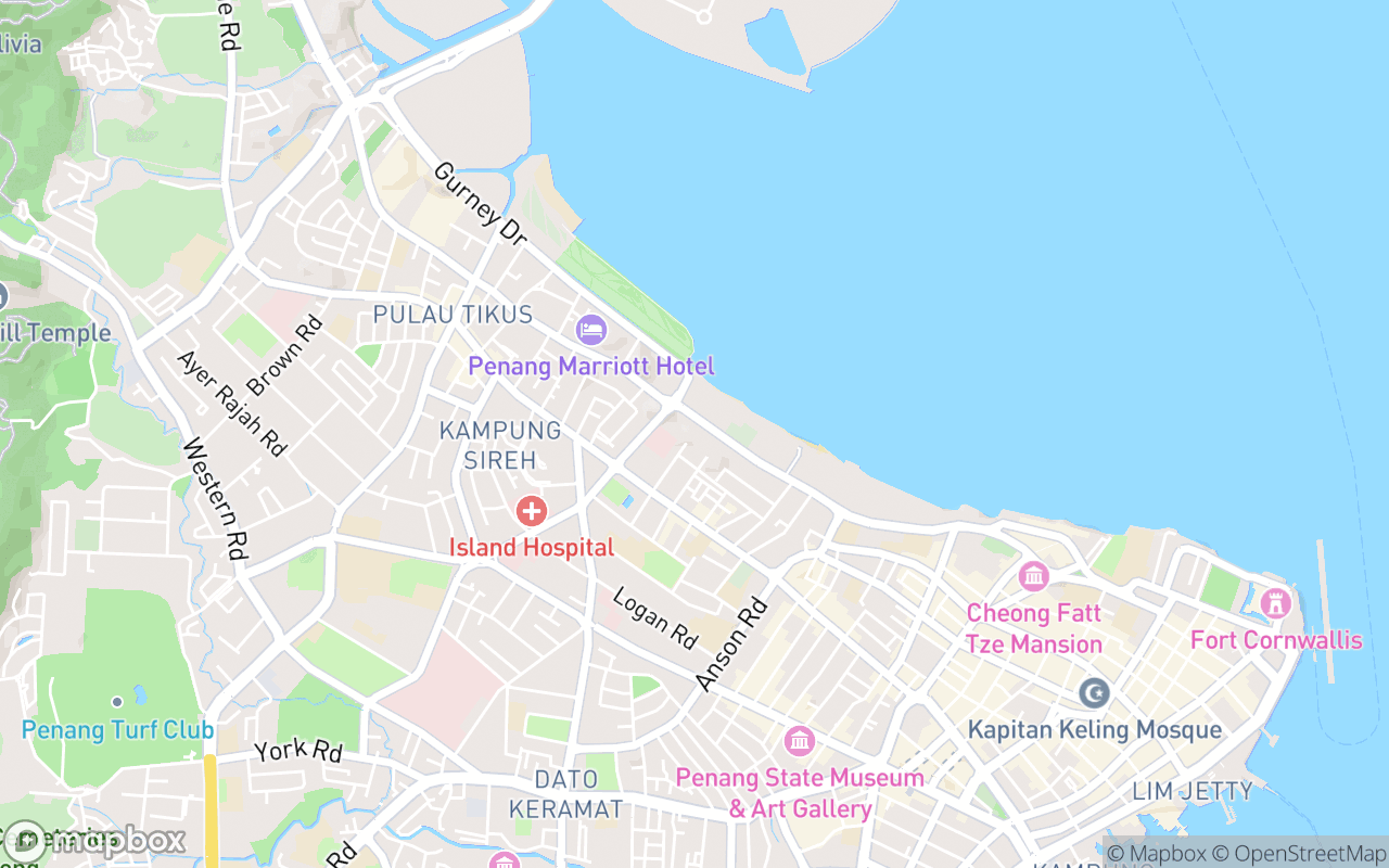 Map showing the location of The Millen Penang, Autograph Collection